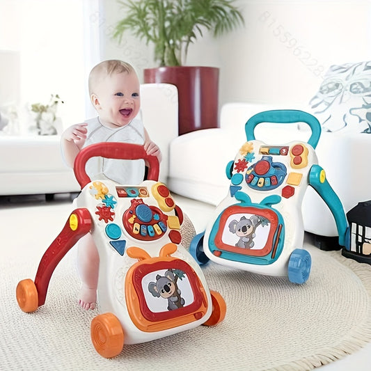 Sit-to-Stand Learning Walker, Baby Walker, Early Educational Child Activity Center, Multifunctional Removable Play Panel, Baby Music Learning Toy Gift for Infant Boys Girls Christmas gift