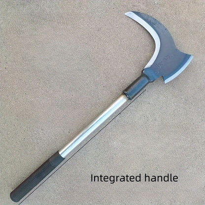 Manganese Steel Narrow Fan-shaped Sickle with Anti-Slip Handle - Efficient Agriculture, Straw Cutting, and Branch Pruning