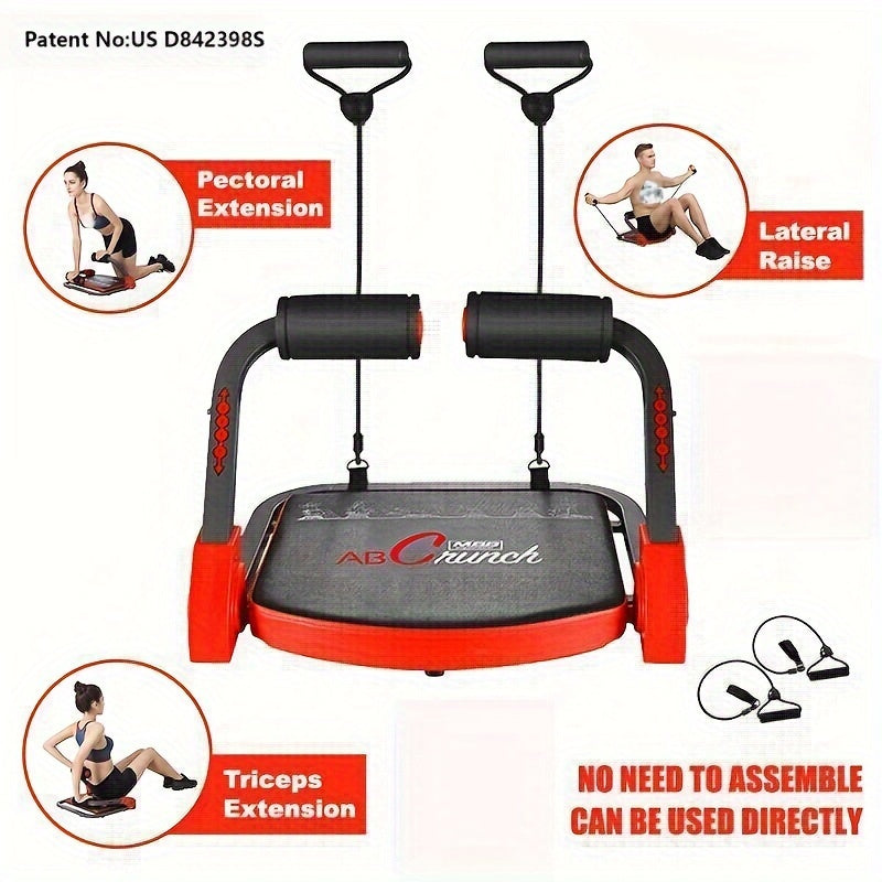 Ultimate Home Gym Trainer - Ab Crunch, Sit Up, Rowing, Push Up, Leg Training Machines for Full Body Exercise, Core Strength, and Muscles Building - Space-Saving, Adjustable, and Durable Fitness Equipment for Men and Women