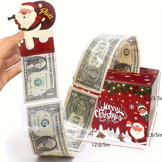 Christmas Happy Money Box Cash Gift Pull, Interesting Money Gift Box Cash, Surprise Box Gift Box Money, Christmas Money Holder's Friends, Girlfriend, Wife, Sister