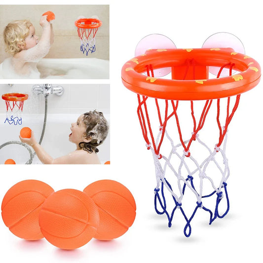 Toddler Bath Toys Kids Shooting Basket Bathtub Water Play Set for Baby