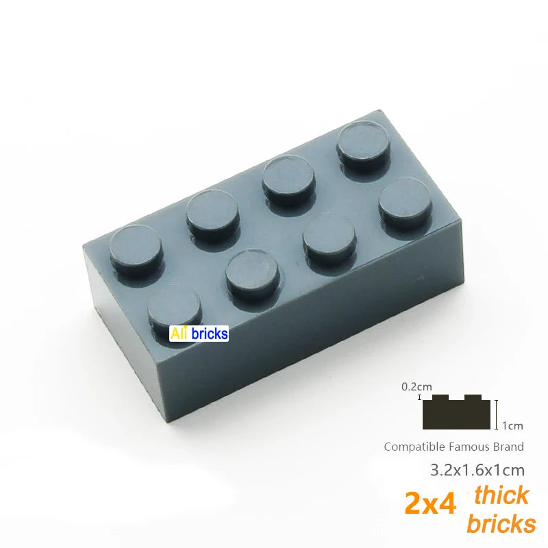 200pcs DIY Building Blocks 2x4