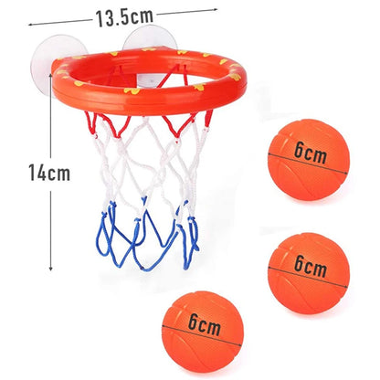 Toddler Bath Toys Kids Shooting Basket Bathtub Water Play Set for Baby