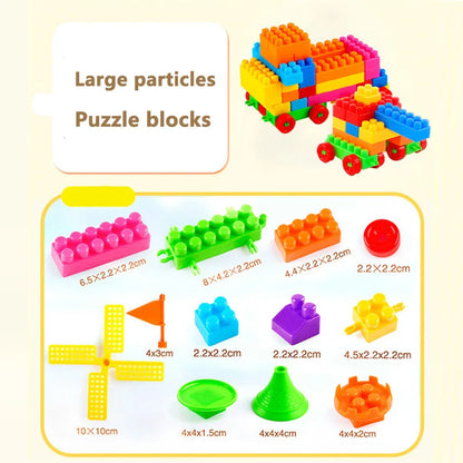 160Pcs/bag Plastic Children Building Blocks Bricks