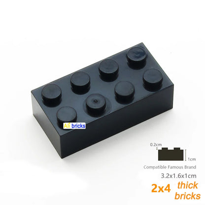 200pcs DIY Building Blocks 2x4