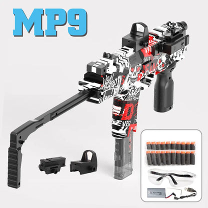 MP9 Toy Gun Electric Foam Dart Blaster Gun