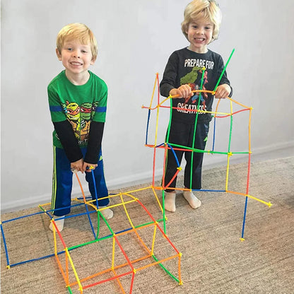 DIY Straw Building Blocks Plastic