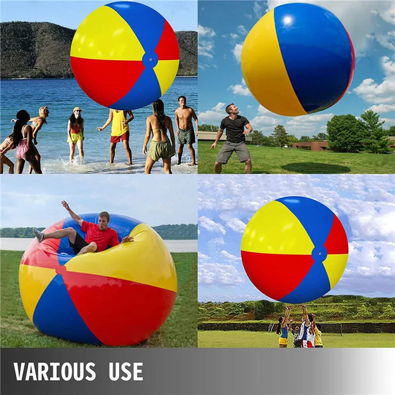 100/200cm Giant Inflatable Pool Beach Outdoor Fun Thickened Pvc Sports