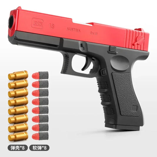 G17 Soft Bullet Toy Gun Shell Ejection Foam Darts Pistol