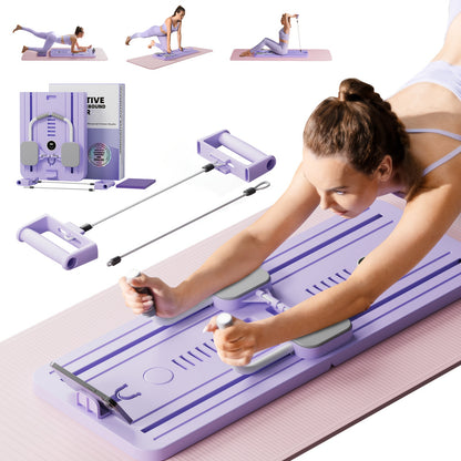 2024 NEW 8-in-1 Multifunctional Fitness Board - ABS Pilates Slide Board for Abdominal & Core Strength Training, Home Gym Exercise Equipment, Foldable & Portable for Efficient Fat Burning