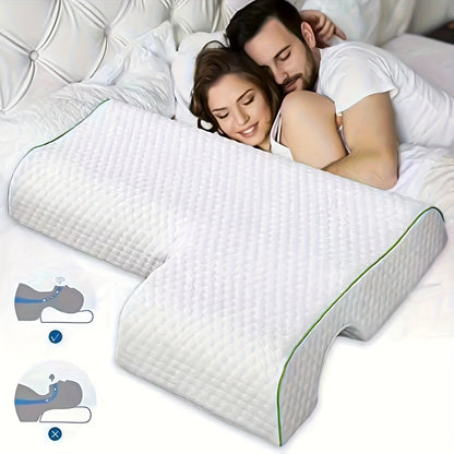 1pc Memory Foam Pillow For Couples With Slow Rebound Contour Cuddle Pillow